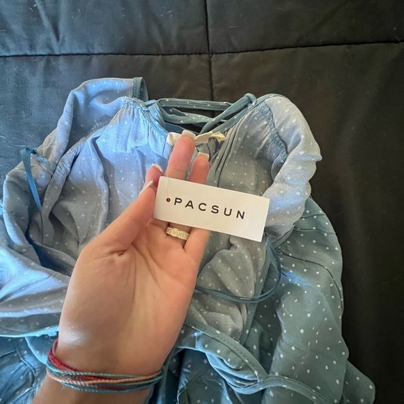 Blue Polkadot Dress - Picture 3 of 4